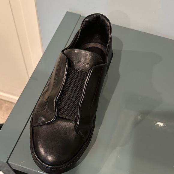 Giorgio Armani Men's Black Slip-On Sneaker - Picture 1 of 6